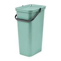 Pattumiera con manico e blocco di chiusura (40 litri) Salvia/grafite