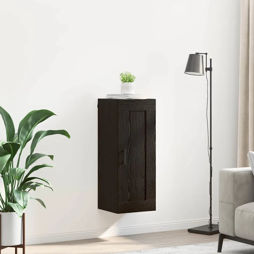 Pensile Rovere Nero 34,5 x 34 x 90 cm Legno multistrato 882441