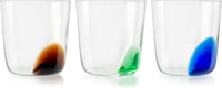 H&H Set 3 Bicchieri Poetry Colori Assortiti Cl39