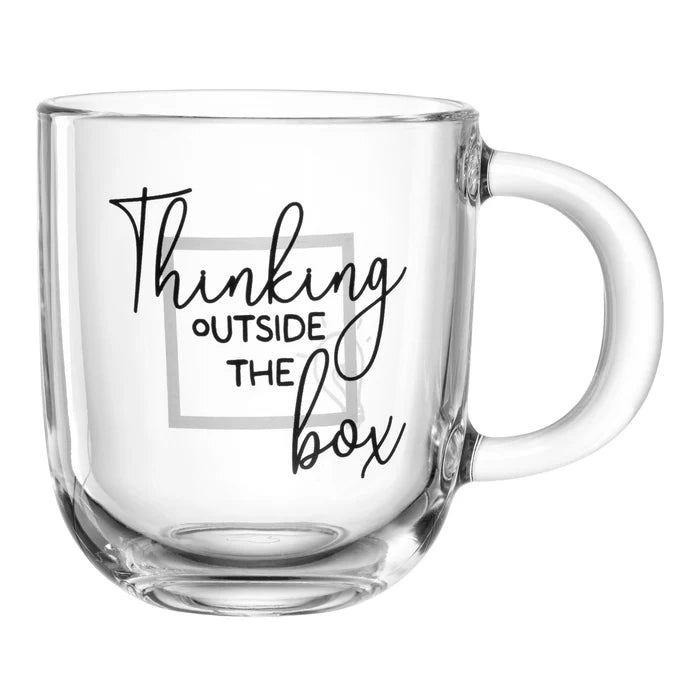 Tazza 400 ml 'Pensare fuori dagli schemi'