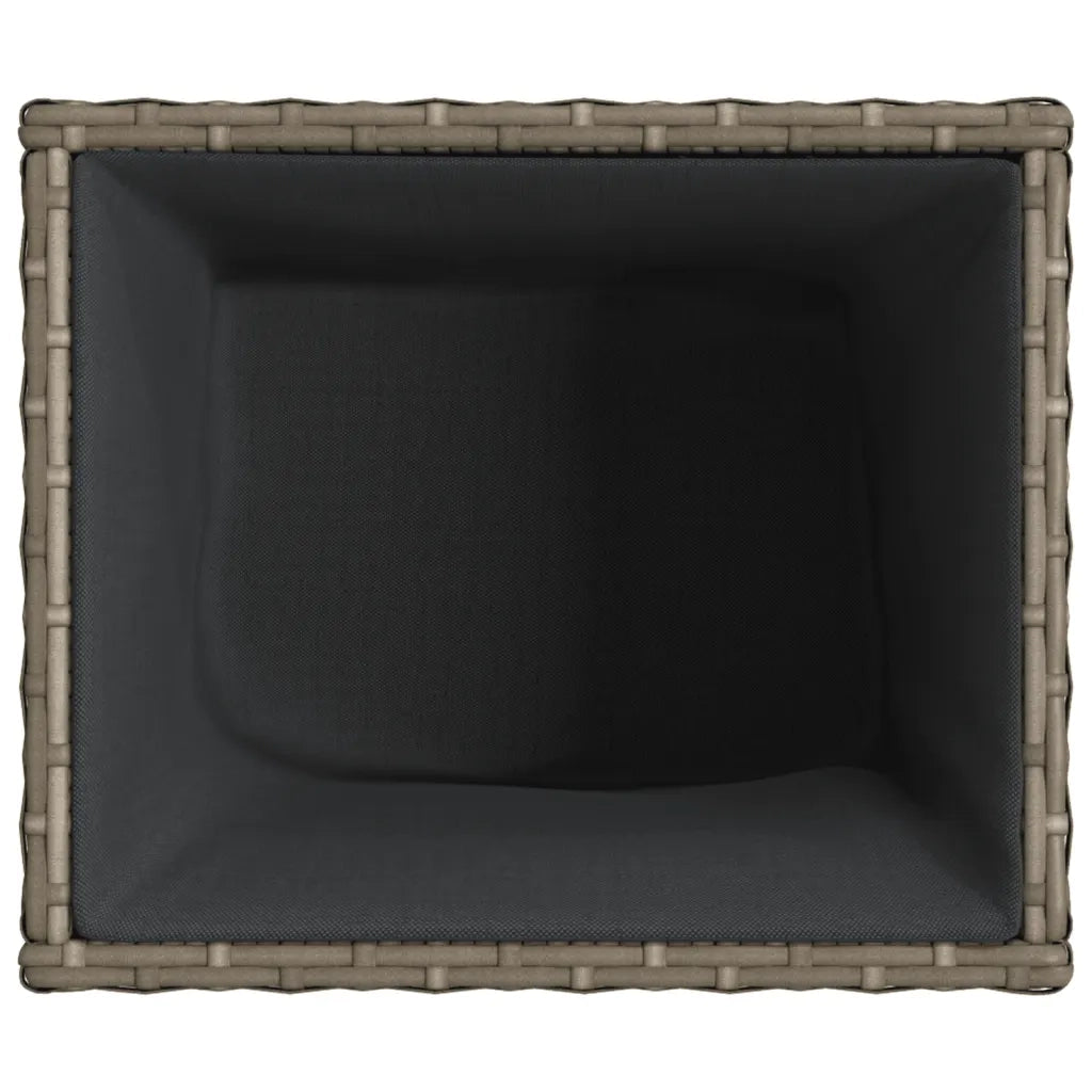 vidaXL Fioriera da Giardino Grigia 36x30x32 cm in Polyrattan