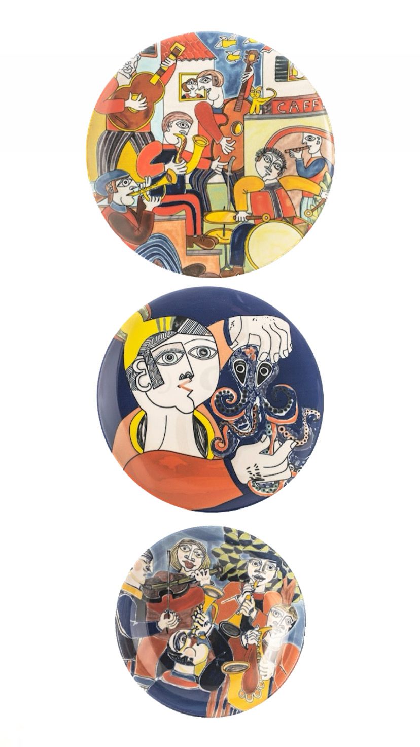 Servizio 18 piatti Pablo fantasia mista