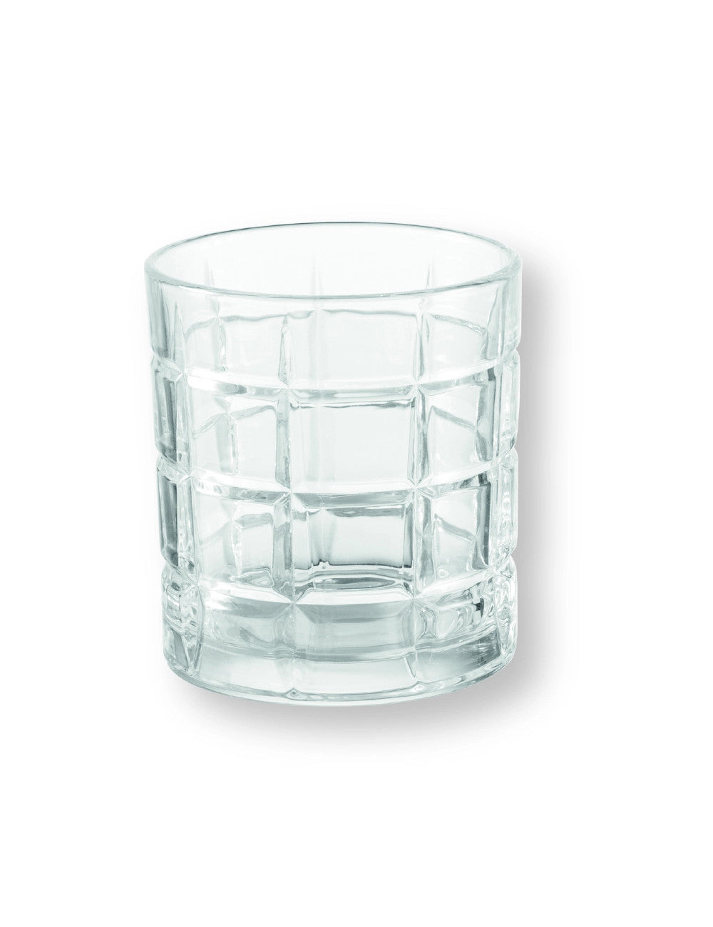 Bicchieri quadrato vetro, set 6 pezzi