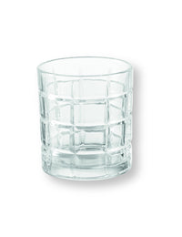 Bicchieri quadrato vetro, set 6 pezzi