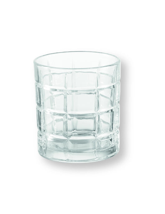Bicchieri quadrato vetro, set 6 pezzi