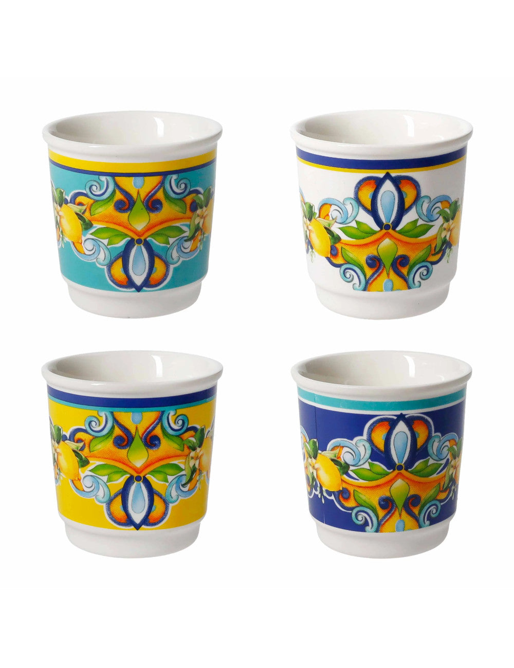 Bicchierini citrus colori assortiti, set 4 pezzi