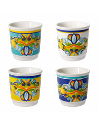 Bicchierini citrus colori assortiti, set 4 pezzi