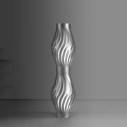 Piantana Moderna Helios Polilux ® Argento 2 Luci E27 H123Cm