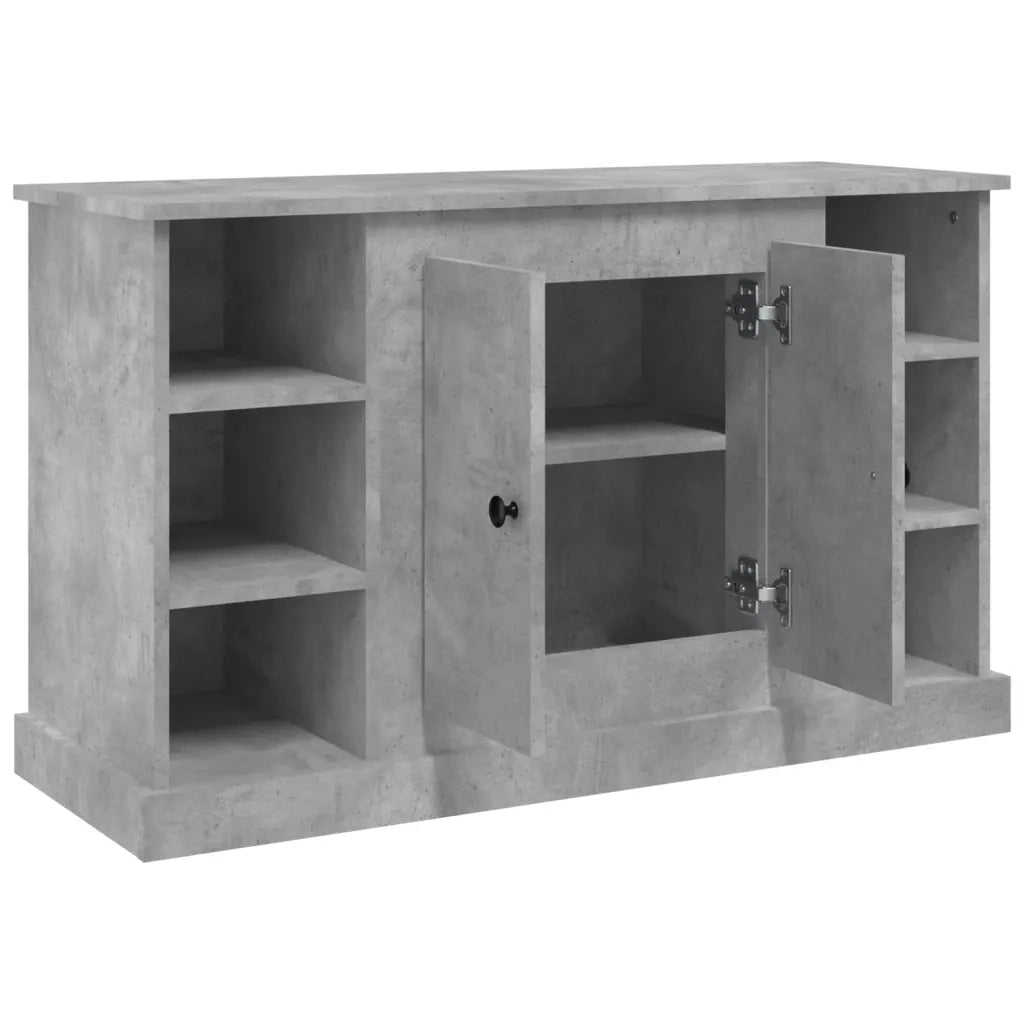 Credenza-Buffet-Armadio da cucina Grigio Cemento 100x35,5x60 cm in Legno Multistrato