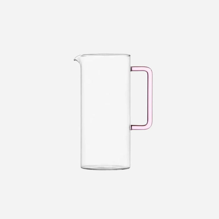 Brocca tube con manico rosa