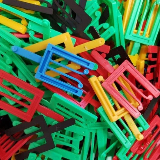 500 pezzi - assortimento viti per vetro - 12345 mm di spessore - supporti per vetro incastrato.