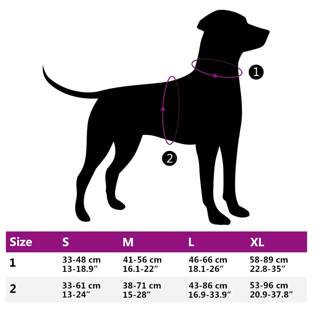 Pettorina per Cani con Strisce Riflettenti Regolabile Rosa XL