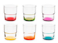 Confezione 6 bicchieri Hill vtr colorato