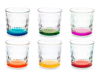 Confezione bicchieri Rain fondo colorato