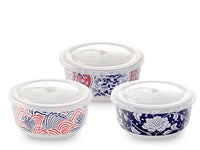 Singolo contentitore Sakura con coperchio 15x8 cm