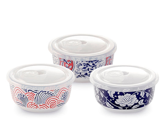 Singolo contentitore Sakura con coperchio 15x8 cm