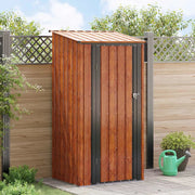 Casette da giardino Marrone 103 x 86 x 200 cm Metallo 42011296