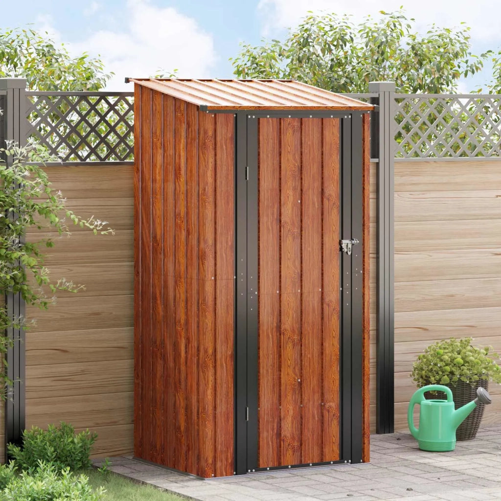 Casette da giardino Marrone 103 x 86 x 200 cm Metallo 42011296