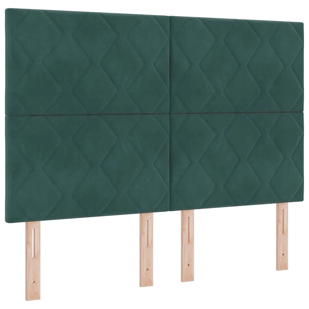 Letto con contenitore e materasso Verde Scuro 160 x 200 cm 3459762