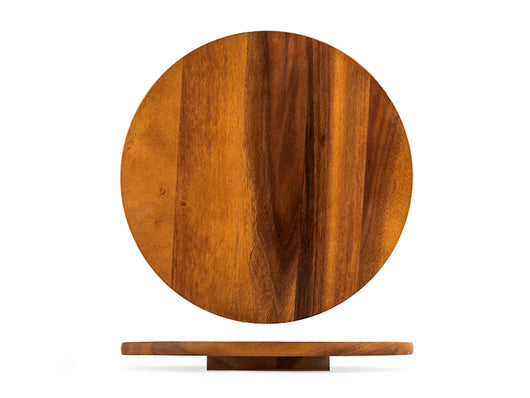 Piatto Girevole in Legno  Diametro 36 cm, Elegante e Pratico