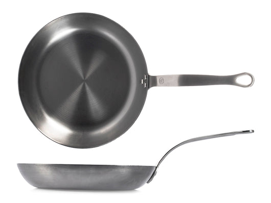 Padella in ferro con manico in acciaio inox diametro cm 28