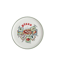Piatto pizza in ceramica cm 32 con verdure