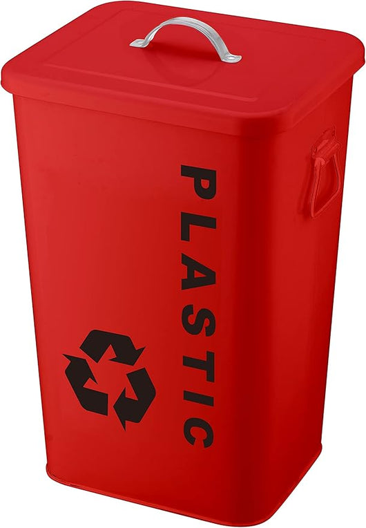 Bidone plastic in acciaio capacit… 26 lt rosso