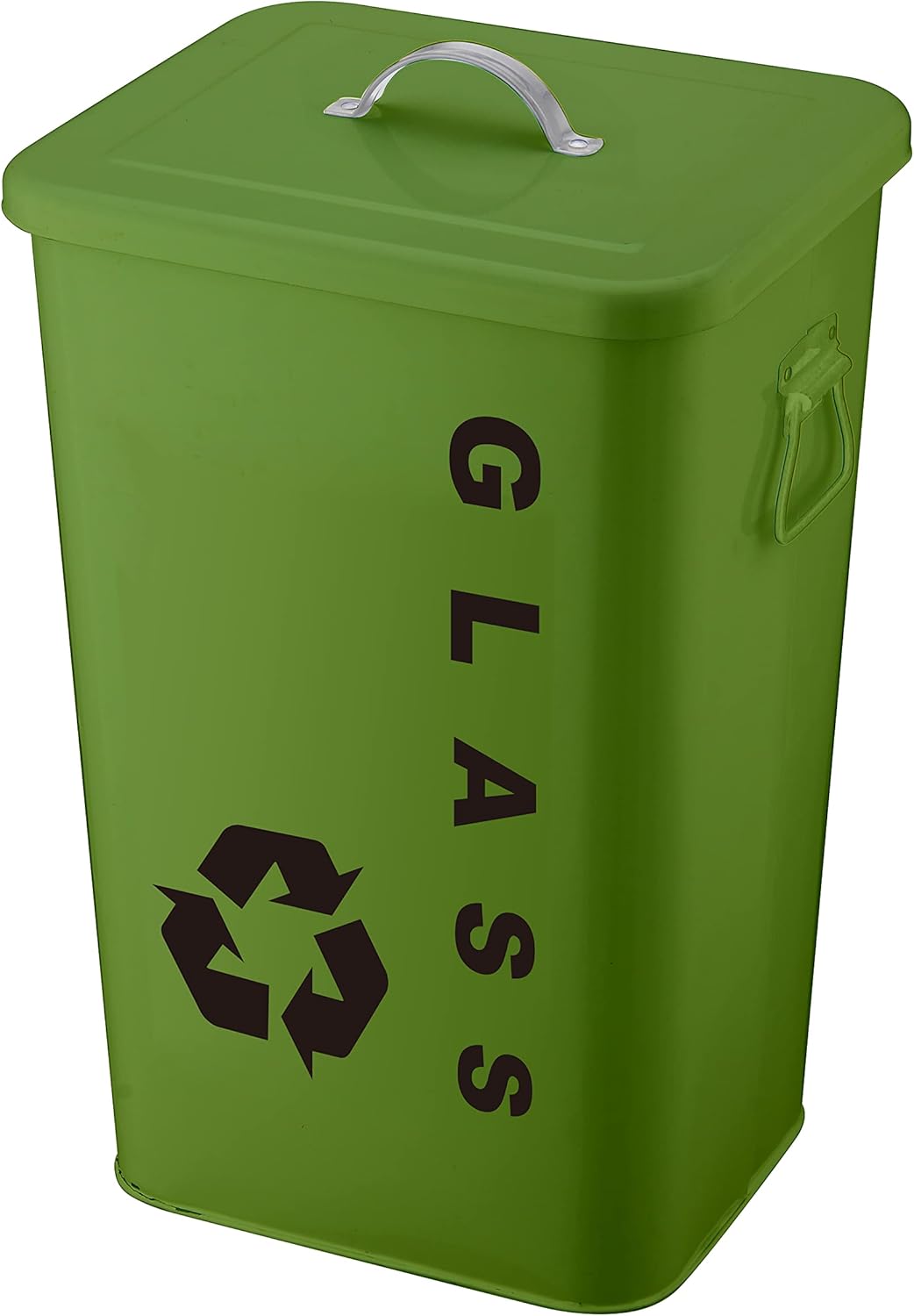 Bidone glass in acciaio capacit… 26 lt verde