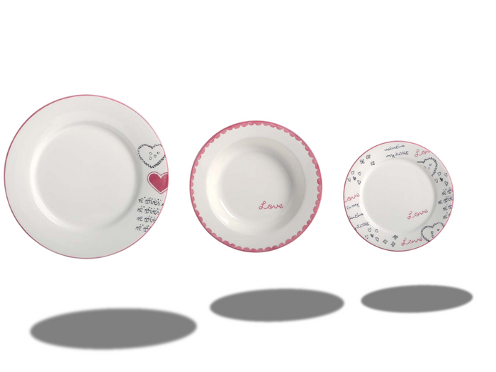 Set 18 piatti primo amore