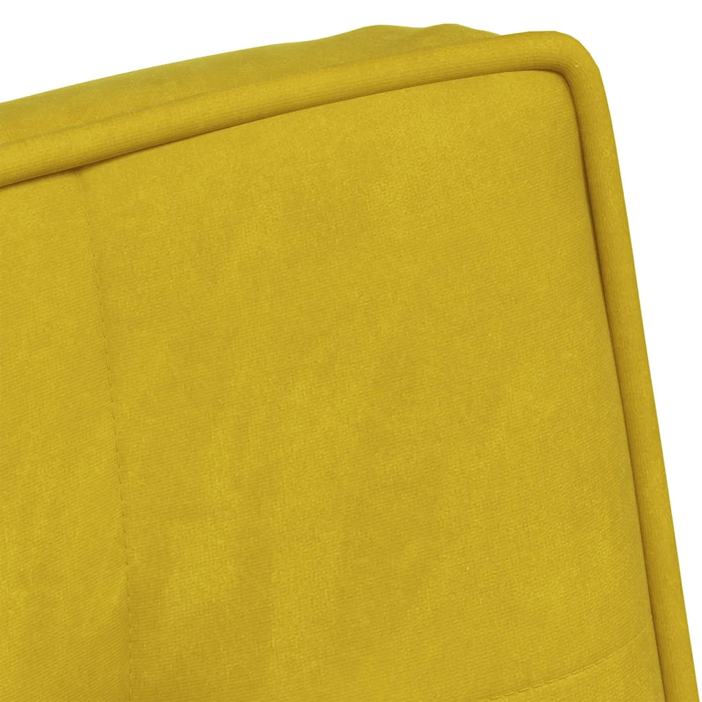Poltrona Relax-Poltroncina 64x74x84 cm Gialla in Velluto