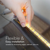 Striscia Strip LED Sequenziale SMD2835 10W/m 10m 120 LED/m 24V 6500K IP20 8mm