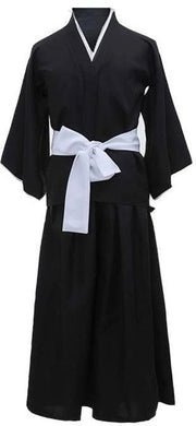 Kimono Tradizionale Nero/Bianco - Kimono da Bagno - Costume - Halloween - Festa di Scuola - 95% Poliester, 5% Elastan