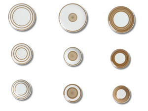 Set 18 pezzi fantasia mista mix match circolari