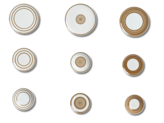 Set 18 pezzi fantasia mista mix match circolari