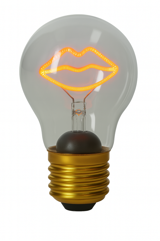 Lampadina in vetro labbra