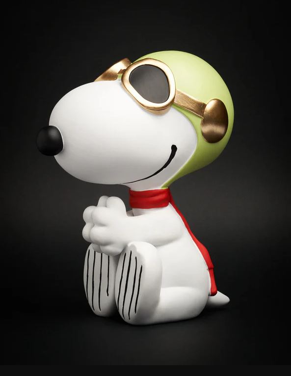 Statua decorativa Snoopy aviator white