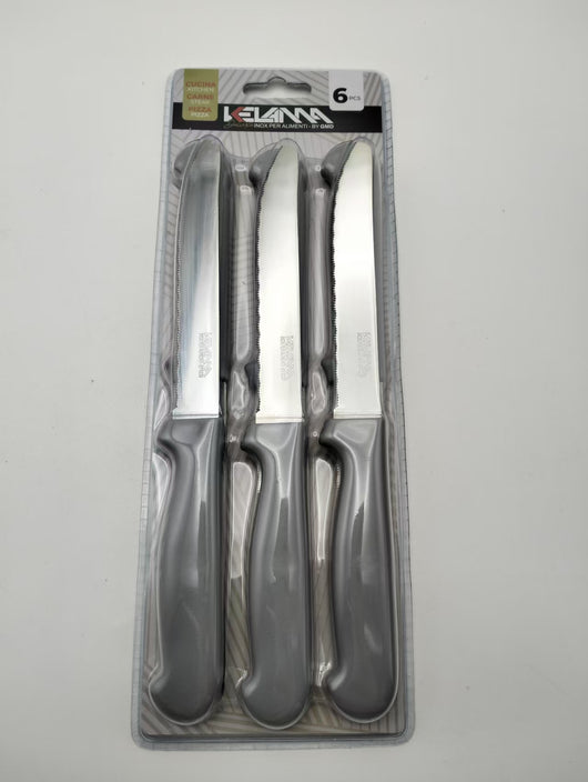 Kelama deluxe coltello da tavola tortora 6 pz