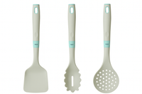Set tre pezzi spatola servispaghetti e cucchiaio forato