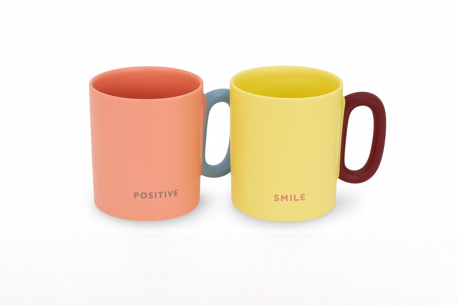 Set due mug smile e positive cc360
