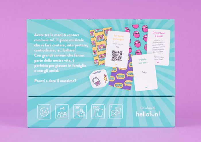 A cantare comincia tu - Carte da gioco