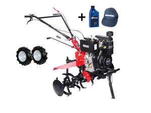 Motozappa pesante diesel Dunsch DU43418-115D31S con motore 418cc 9Hp fresa 116cm