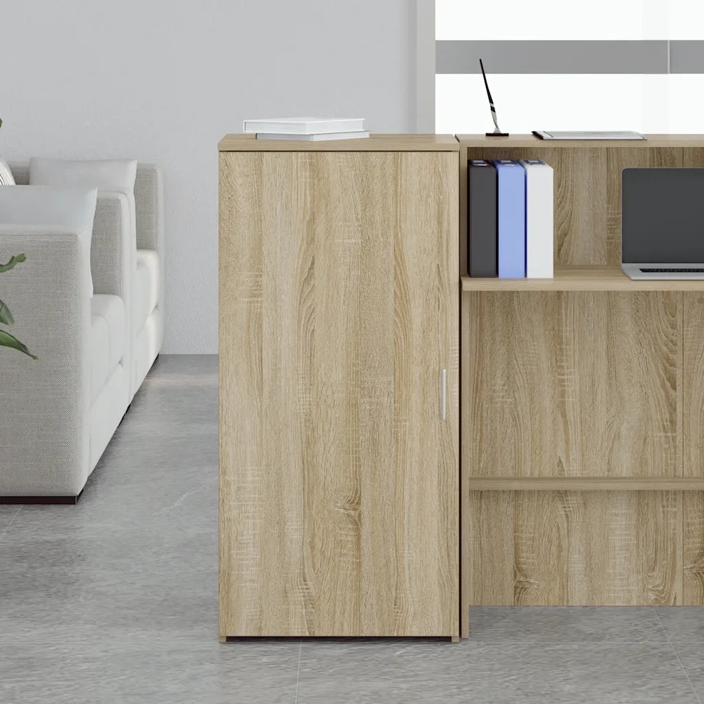 vidaXL Mobile Portaoggetti Rovere Sonoma 50x45x103,5 cm in Truciolato