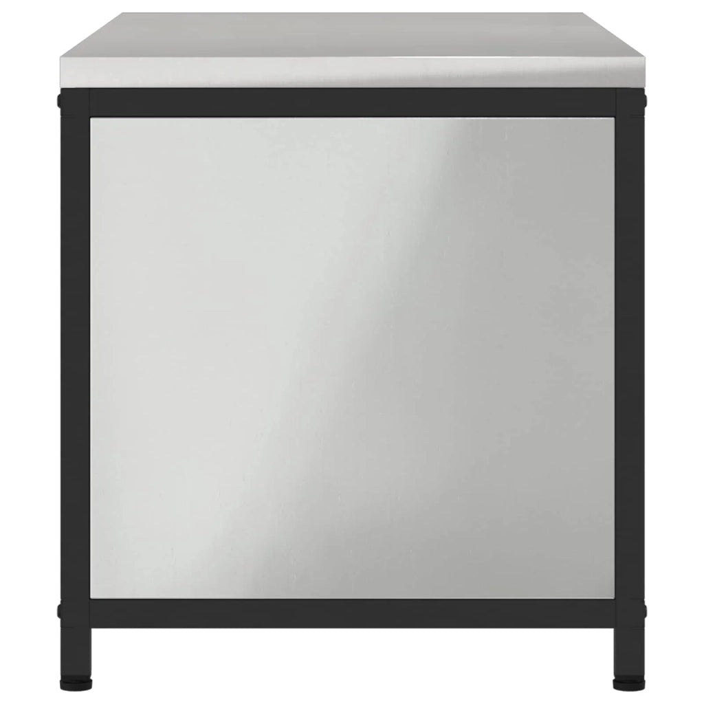 Stoccaggio in cucina con porta Argento 90 x 50 x 53 cm Acciaio 875001