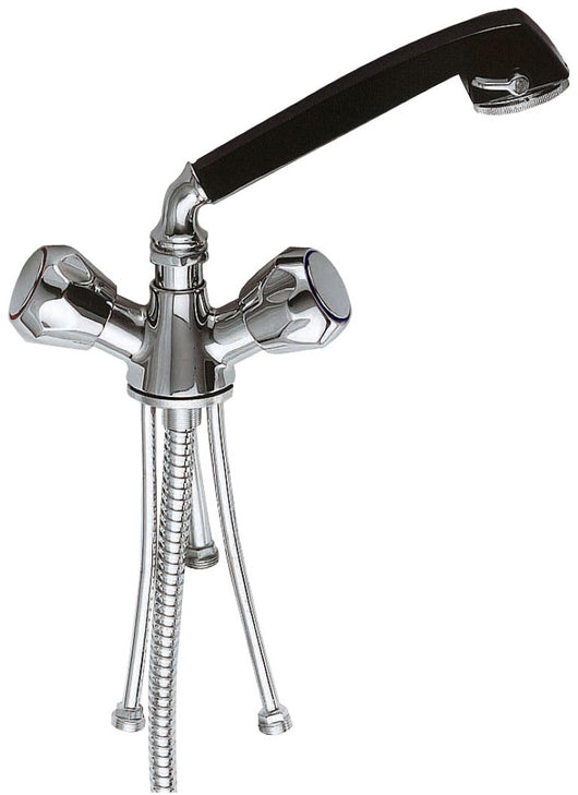 Rubinetto lavello con canna girevole nera - serie 1000-2000