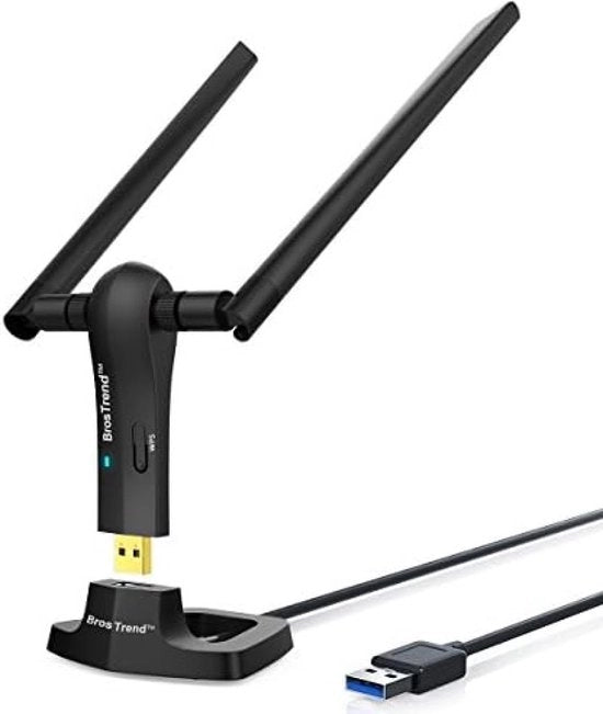 Adattatore WiFi USB per PC Desktop Laptop compatibile con Windows 11/10/8.1/8/7