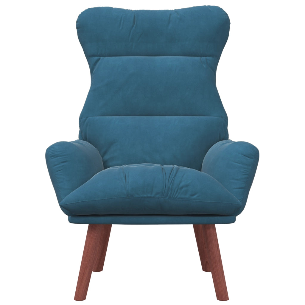 Poltrona Rilassante in Velluto Blu