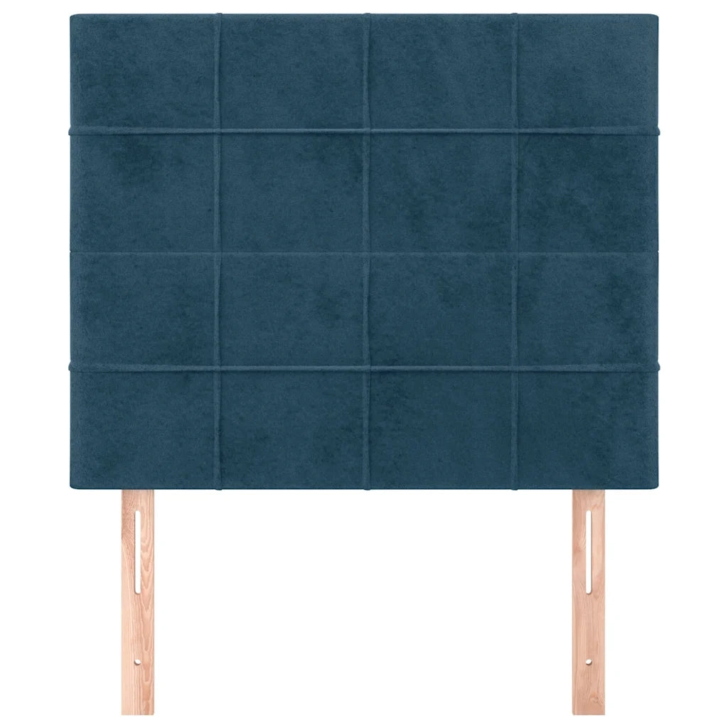 Testiera Blu Scuro 100x5x118/128 cm Velluto 3116378