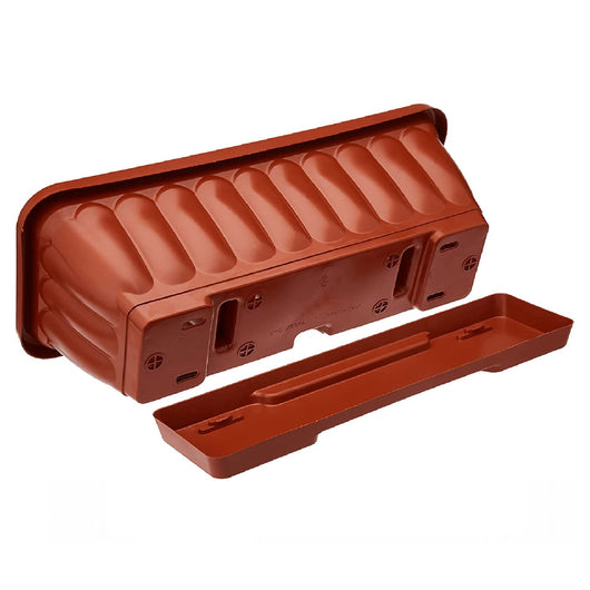 Vaso fioriera balconetta raccoglitore 60x18x16 plastica terracotta fiori piante
