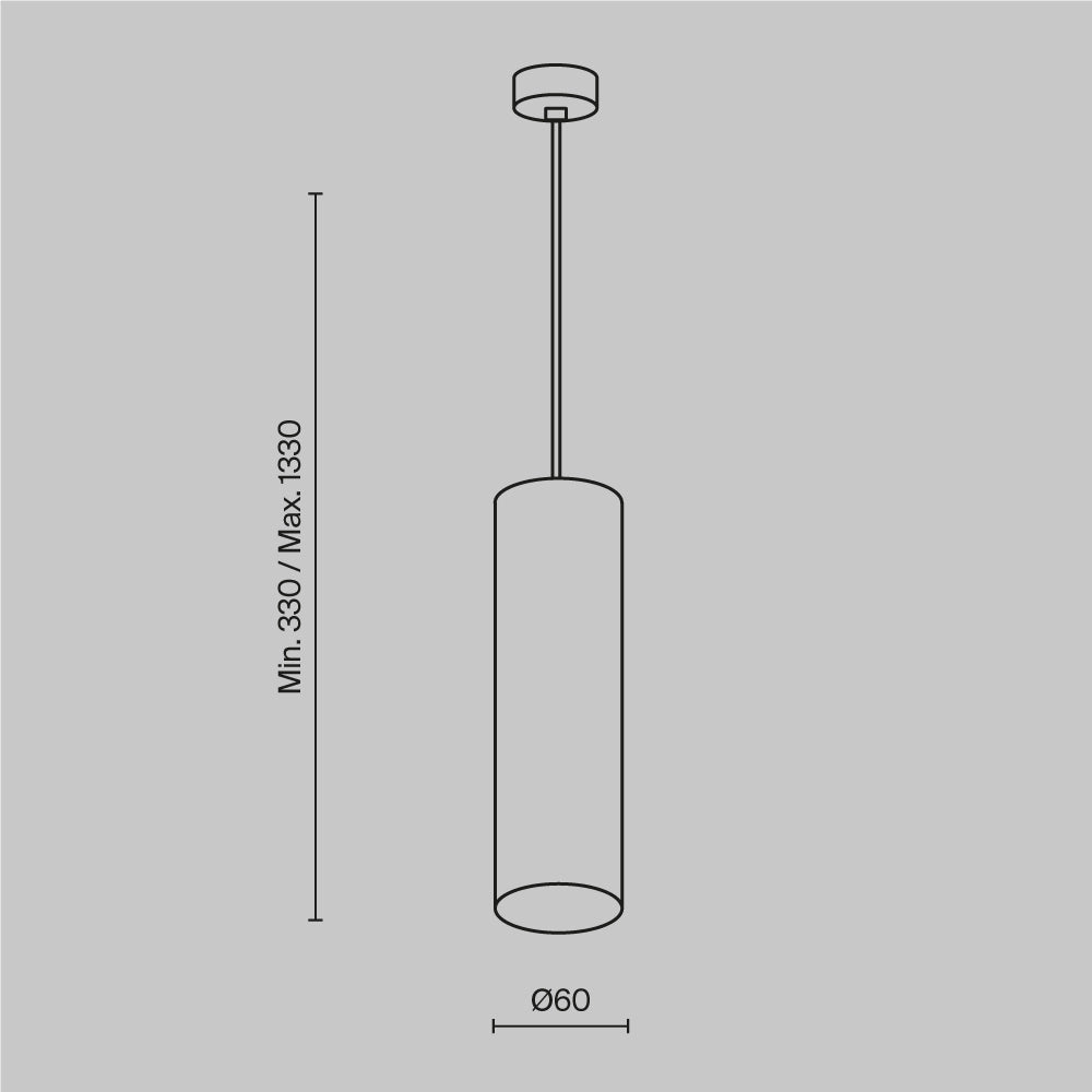 Maytoni Sospensione Moderna Focus 1 luce GU10 oro metallo