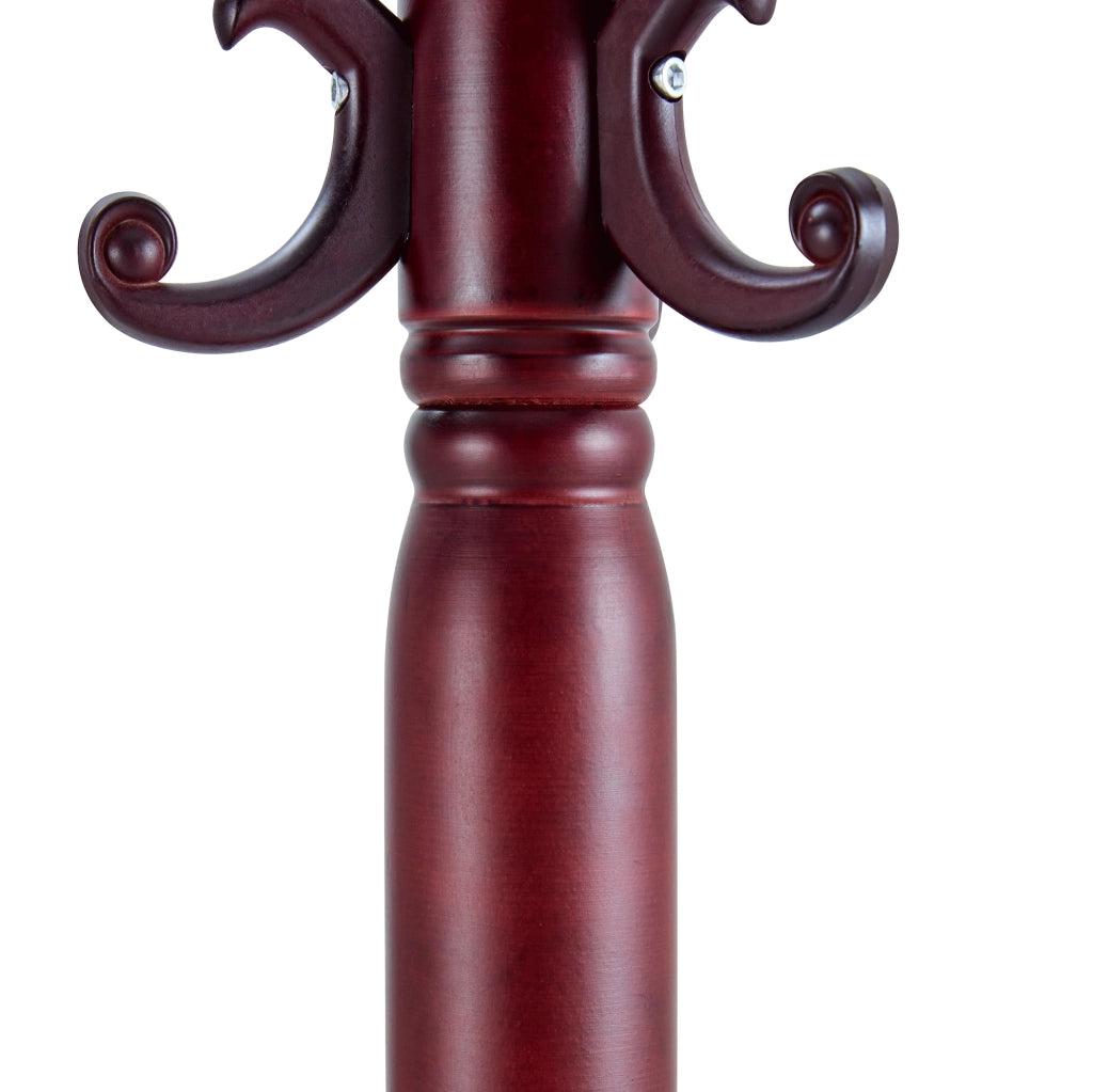 APPENDIABITI da terra classico 195x31x48 cm noce in legno massello e metallo